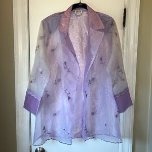 Spring Sheer Duster Lilac Preloved XL